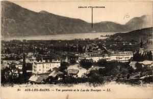 CPA AIX-les-BAINS - Vue générale et le Lac du BOURGET (653653)