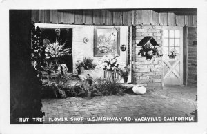 Vacaville California Nut Tree Flower Shop Real Photo Vintage Postcard AA90643