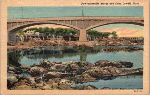 Massachusetts Lowell Pawtucket Bridge and Dam Curteich