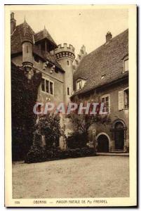 Old Postcard Obernai birthplace of Bishop Freppel