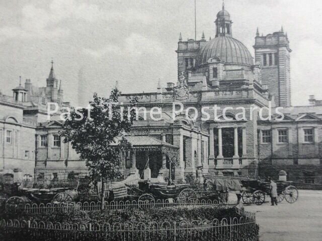 Yorkshire HARROGATE ROYAL BATHS c1904 shows UNION JACK FLAG at full mast Old PC