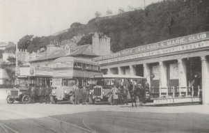 Bus At Marie's Restaurant Club Cream Crackers Isle Of Man Postcard