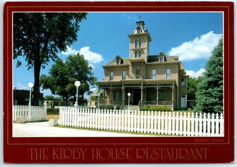 Postcard - The Kirby House Restaurant, Abilene, Kansas 