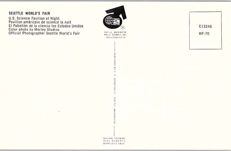 Postcard BUILDING SCENE Seattle Washington WA AJ1074