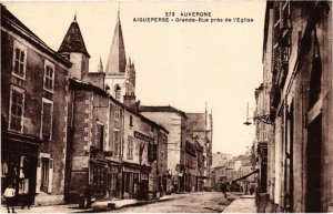 CPA Aigueperse Grande Rue pres de l'Eglise FRANCE (1285520)