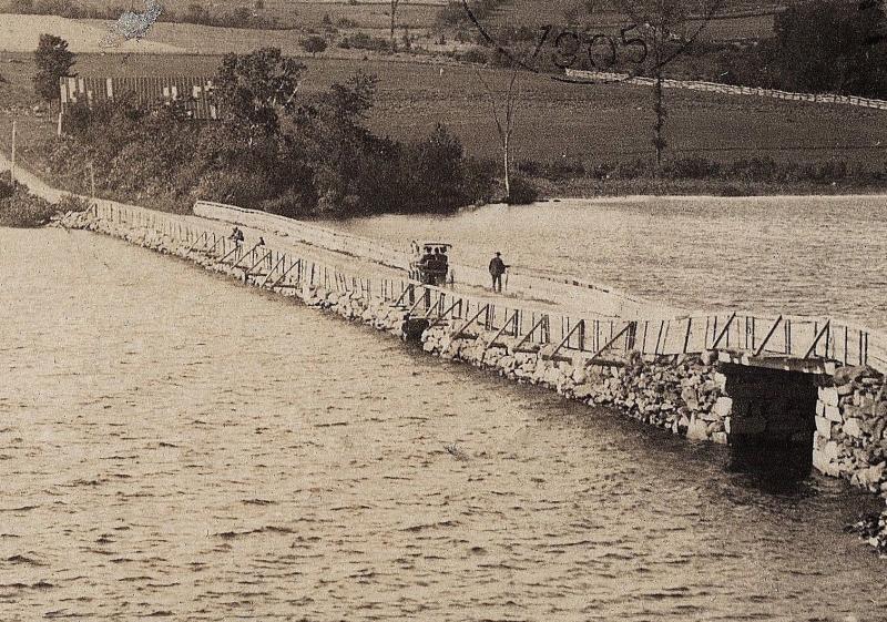 1905 RPPC Dexter ME Stone Bridge Silver Lake Milk Farm RARE REAL PHOTO Postcard