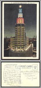 New York Buffalo Electric Building at Night - [NY-201]