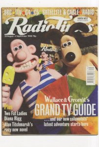Wallace & Gromit Diana Rigg Alan Titmarsh TV Show Radio Times Postcard