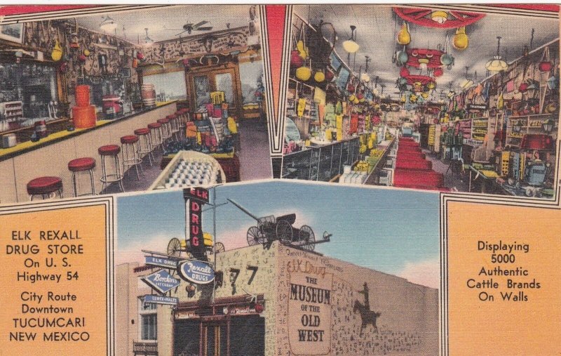 New Mexico Tucumcari Elk Rexall Drug Store Interior Multi View sk205