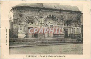 Old Postcard Vouziers Portal of the Church of Saint Maurille