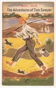 Mark Twain The Adventures Of Tom Sawyer 1950 Puffin Book Postcard