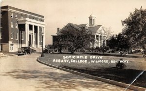 H51/ Wilmore Kentucky RPPC Postcard c1930s Semicircle Drive Asbury College