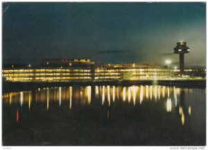 Flughafen Bei Nacht, HANNOVER-LANGENHAGEN, Lower Saxony, Germany, PU-1974