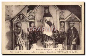 Postcard Old Port Blanc Saint Yves between the rich and the poor of Port Blan...