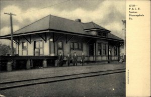 Monongahela PA Pennsylvania P&LE RR Train Station Depot c1910 Postcard