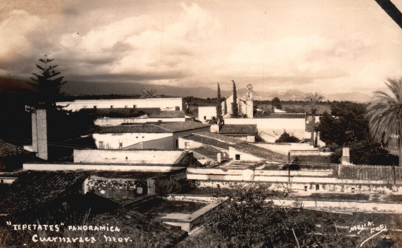 Vintage Postcard Tepetates Panoramica Cuernavaca Morelos Mexico MX RPPC