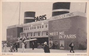 The Entrance Streets Of Paris Chicago World's Fair 1933