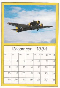 December 1994 Limited Editon Calendar Cardm AirShow '94 Junkers JU-52