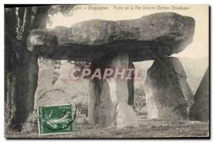 Old Postcard Dolmen Standing Stone Stone of Draguignan Fee Old dolmen druidic