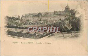 Postcard Old Paris Facade of the Hotel des Invalides (map 1900)