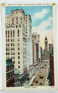 Toronto Canada View of Bay Street Postcard J11