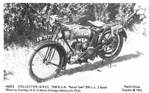 1925 B.S.A Round Tank 250 c.c. 2 Speed Collector Bikes Unused 