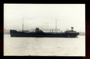bf584 - Eagle Oil Tanker - San Amado , built 1935 - postcard Feilden