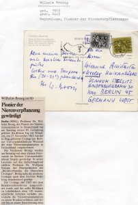 William Brosig German Biologist Scientist Hand Signed Autograph