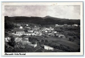 1953 Birds Eye View Of Marmelete Portugal RPPC Photo Posted Postcard 