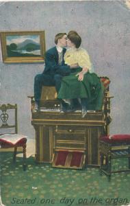 PC5107 \Seated one day on the organ\ Used 1908