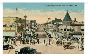 ME - Old Orchard Beach. A Busy Day