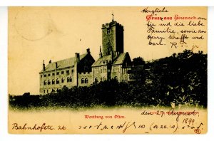 Gruss Aus Eisenach, Germany. Wartberg von Often