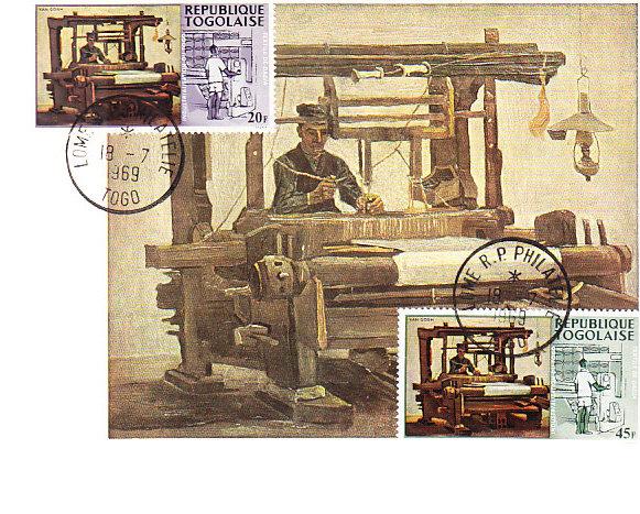Togo #632 & 634 FD Maxim Card - Van Gogh - The Loom