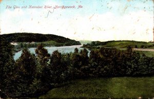 Maine Norridgewock The Glen and Kennebec River