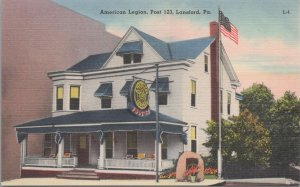 Postcard American Legion Post 123 Lansford PA