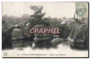 Old Postcard Forest of Fontainebleau Mare aux Biches