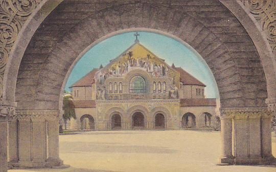 Memorial Church Stanford University Stanford California Handcolored Albertype