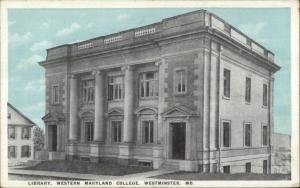 Westminster MD College Library c1920 Postcard