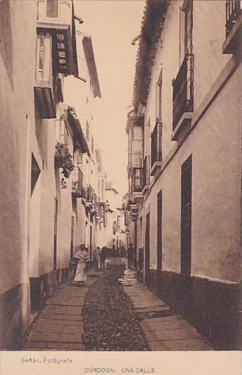 Spain Cordoba Una Calle Street Scene