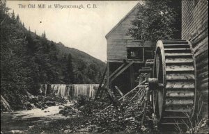 Wycocomagh Cape Breton Old Water Mill c1910 Postcard