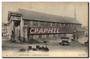 Old Postcard Honfleur The Church of St. Catherine