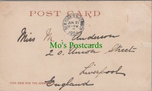 Genealogy Postcard - Anderson, 20 Union Street, Liverpool, England GL673