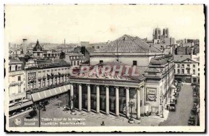 Old Postcard Bruxelles Theater Royal De La Monnaie