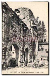 Postcard Old Orange the main entrance of the Circus