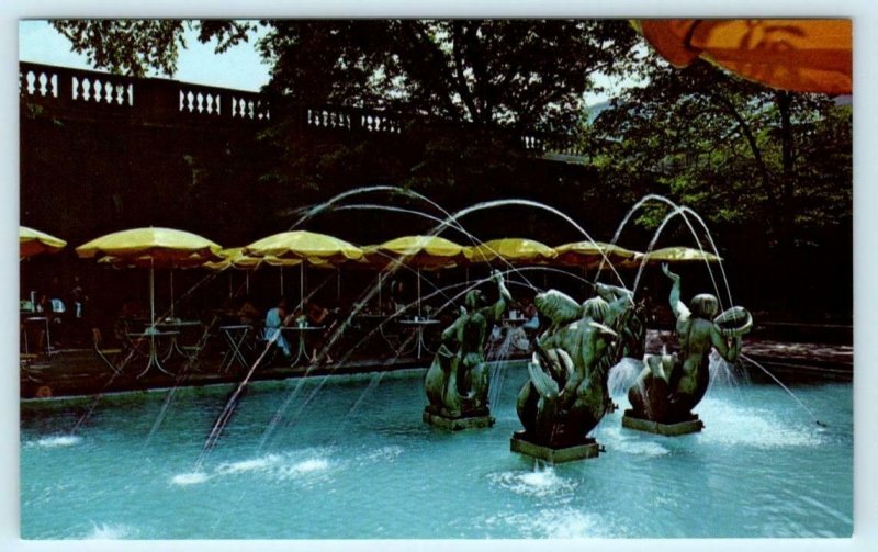 3 Postcards ART INSTITUTE of CHICAGO ~ McKinlock Court, Picnic Room c1950s