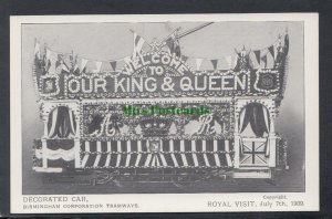 Warwickshire Postcard - Birmingham Corporation Tramways Car SW2787