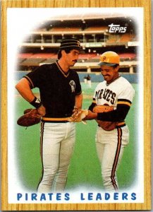 1987 Topps Baseball Card '86 Team Leaders Pittsburgh Pirates sk3431