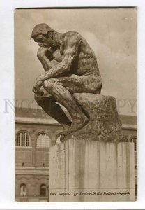 415700 FRANCE PARIS Rodin Le Penseur monument Vintage photo postcard