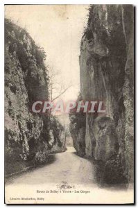 Postcard Old Road Yenne Belley Gorges