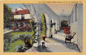 Loggia, Oldest House in US - St Augustine, Florida FL  